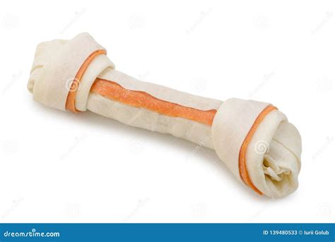 Dog bone treat on white stock image. Image of nutrition - 139480533