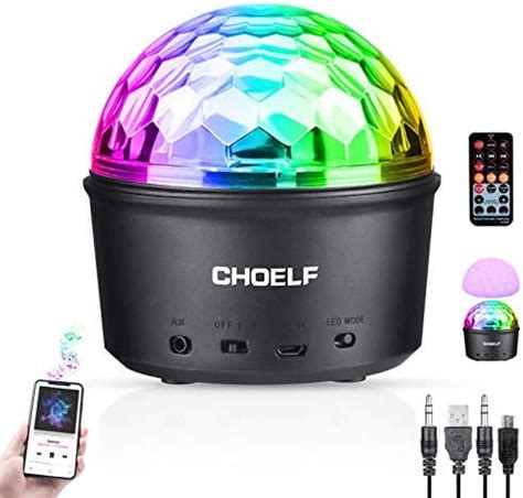 Choelf Discokugel Led Nachtlicht Disco Lichteffekte Mit Bluetooth