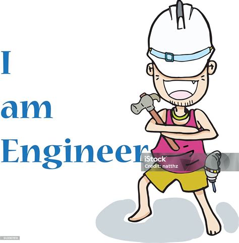 Engineer Cartoon Vector Character Stock Illustration Download Image