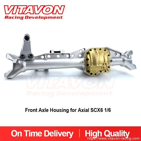 Vitavonvitavon Cnc Alu 7075 Front Axle Housing With Brass Diff Cover