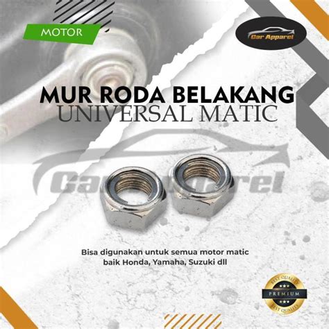 Mur Roda Belakang Honda Beat Vario Scoopy Spacy Genio Pcx Baut Roda