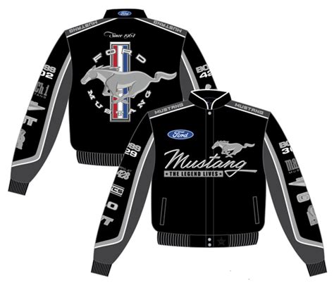 Ford Mustang Collage 2017 Adult Twill Jacket