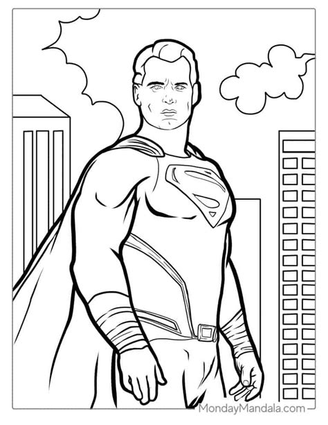 Superman Coloring Pages Free Pdf Printables