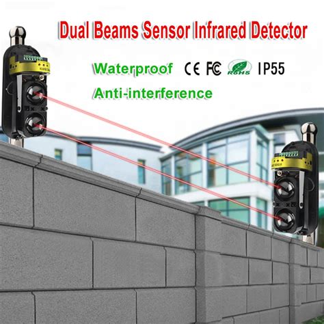 External Positioning Alarm Detector Infrared Beam Sensor Barrier For