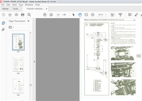 1983 1986 Yamaha Ytm Yfm200 And Ytm225 Service Manual Pdf Download Heydownloads Manual Downloads