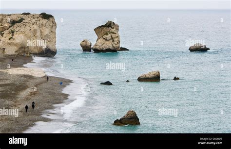 Rock Of Aphrodite Or Petra Tou Romiou Or Rock Of Greek Is The