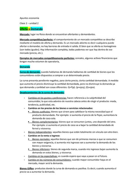 Apuntes economía resumen economia primer parcial Apuntes economía