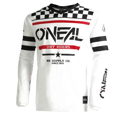 O Neal Element Squadron Fr Jersey Trikot Lang Wei Schwarz Oneal