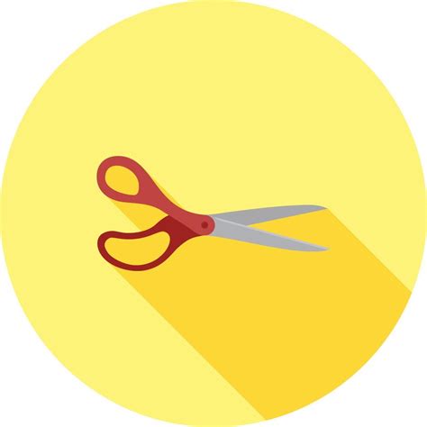 Scissors Flat Long Shadow Icon 11265812 Vector Art At Vecteezy