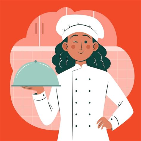 Ilustraci N Plana Del D A Internacional De Los Chefs Vector Premium