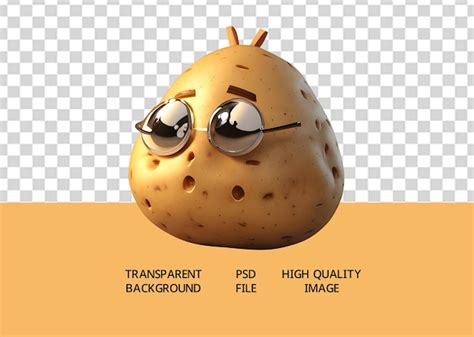 Premium PSD | Psd potato 3d emoji