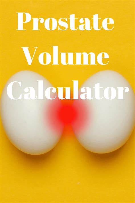 Prostate Volume Calculator Easy Rapid Calcs