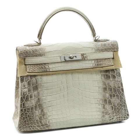 Hermes Kelly Himalya En Crocodile Blanc Mca Luxury Bags