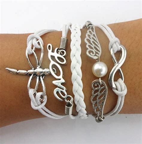 Delight Bracelet Expression Infinity Pearl Bracelet D Aile D Ange