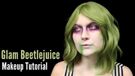 Glam Beetlejuice Makeup Tutorial Easy Halloween Costume Idea Youtube