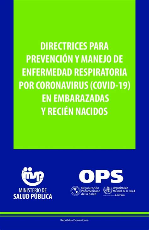 PDF DIRECTRICES PARA PREVENCIÓN Y MANEJO DE ENFERMEDAD digepisalud