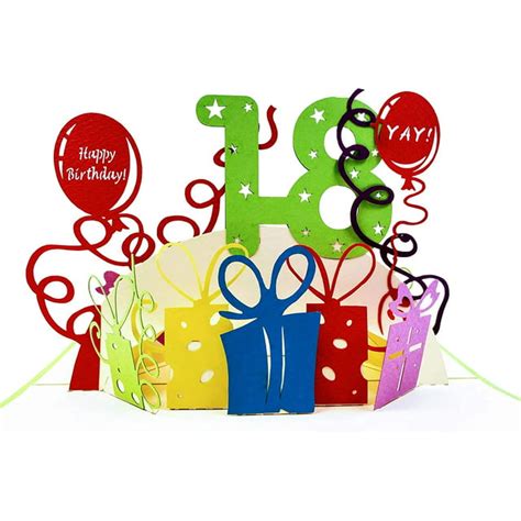 Its And Cards Happy 18th Birthday 3d Pop Up Greeting Card Eighteen Awesome Special