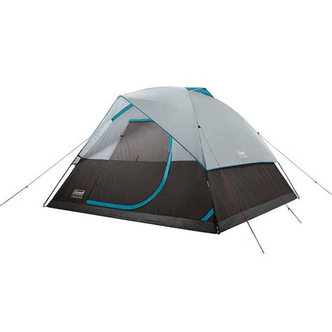 Coleman Onesource Rechargeable 4 Person Camping Dome Tent With Airflow System And Led Lighting