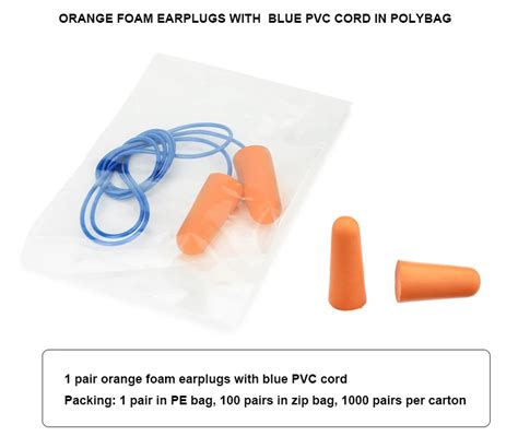 Nrr 33db Corded Foam Ear Plugs Soft And Comfortable Pu Foam Earplug For Hearing Protection Buy