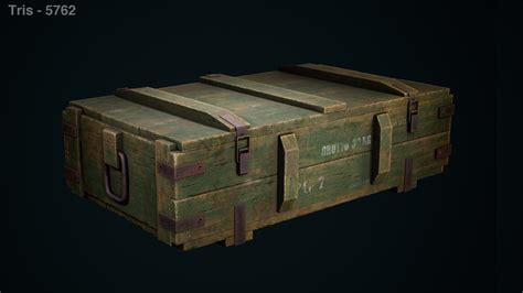 Artstation Wooden Ammo Box Crate Game Asset Rendered In Ue5 Chetan