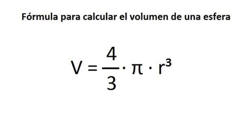 Formula Para Calcular El Volumen De Una Esfera En Excel Printable