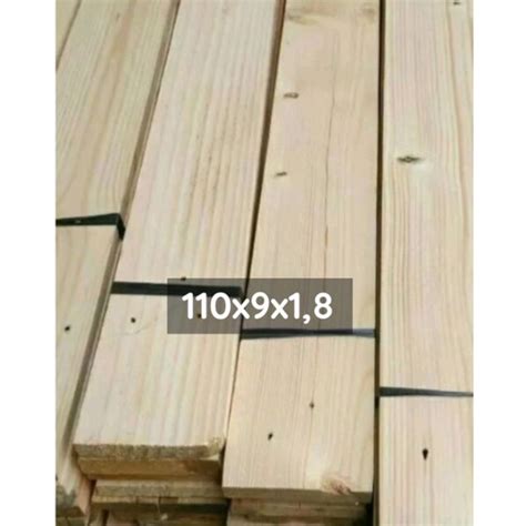 Jual PAPAN JATI BELANDA KAYU PINUS SUDAH DISERUT 110X9 Shopee Indonesia