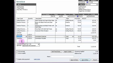 Accrual Method For Calculating Commissions In Quickbooks Youtube