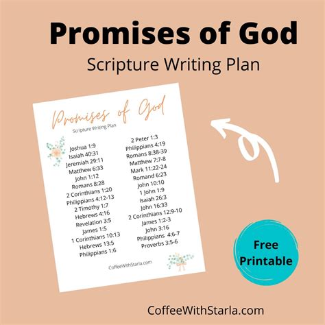 Days Promises Of God Scripture Writing Printable