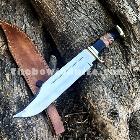 18 Inches Crocodile Dundee Knife 440c High Polished Blade Bowie Knife