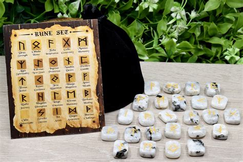 Rainbow Moonstone Rune Sets Elder Futhrak Rune Set Comes With Etsy