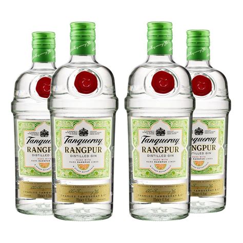 Kit 04 Gin Tanqueray Rangpur 700ml Pão De Açúcar