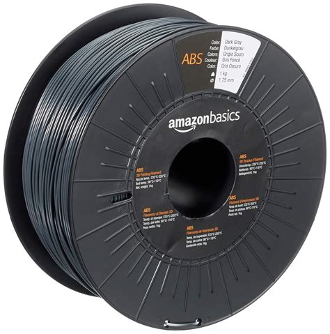 Amazonbasics Abs D Printer Filament Mm Dark Gray Kg Spool