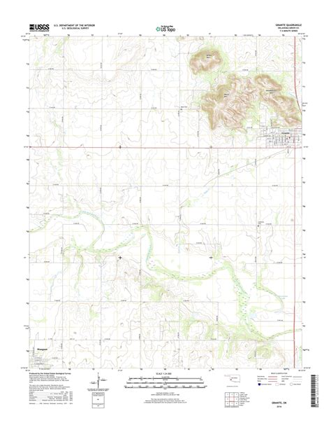 Mytopo Granite Oklahoma Usgs Quad Topo Map