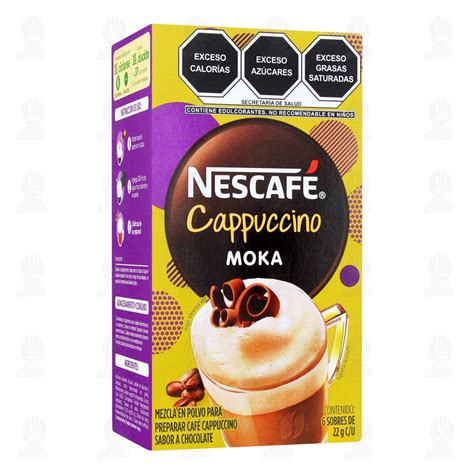 Café Soluble Nescafé Cappuccino Moka 6 Sobres de 22 gr c u