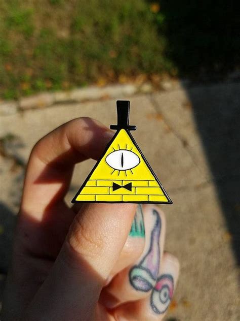 Bill Cipher Enamel Pin Gravity Falls Lapel Pin Etsy Enamel Pins