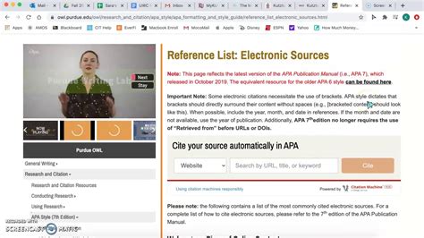 How To Navigate Purdue Owl Youtube