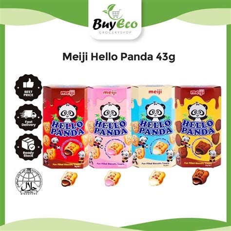 Halal Meiji Hallo Panda Chocolate Strawberry Milk Double Choc