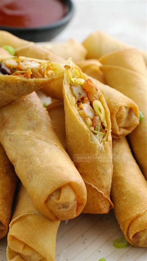 Prawn Spring Rolls Khins Kitchen Chinese Spring Rolls Recipes