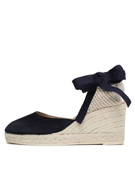 Espadrilky Manebi Low Wedge Espadrilles M Wl Tmavomodr Eobuv Cz