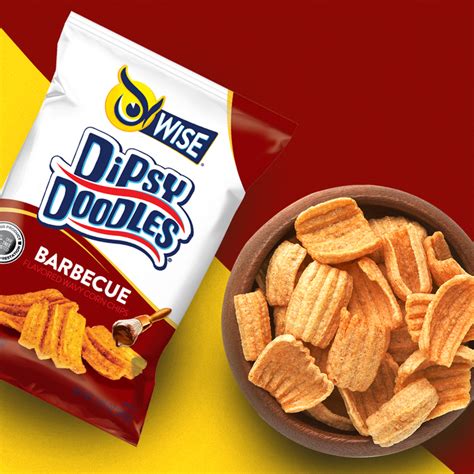 Bbq Dipsy Doodles Wavy Corn Chips — Wise Snacks