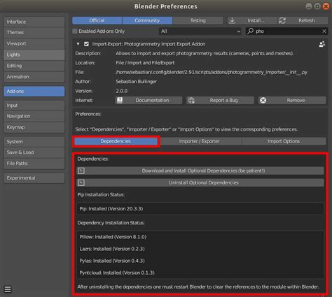 Installation Instructions Blender Addon Photgrammetry Importer 2 0 0