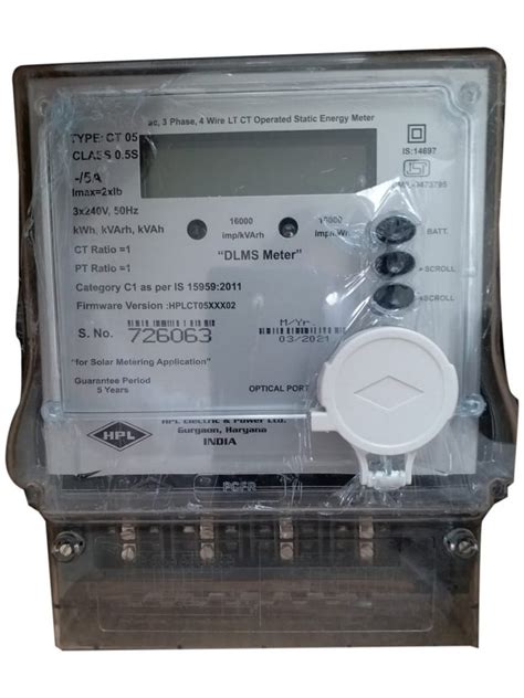 HPL Three Phase LTCT Operated Static Energy Meter Model Name Number