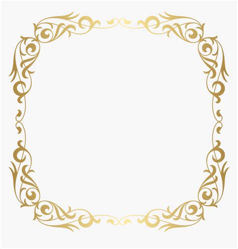 Gold Frame Border Png Frame Frame Clipart Gold Border, Transparent Png - kindpng