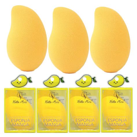 Esponja De Maquiagem Manga - Hello Mini - Esponja Manga para Maquiagem RL854 - 12 Unid ...