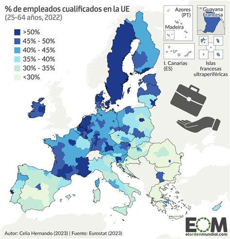 El Empleo Altamente Cualificado En La Unión Europea Mapas De El Orden