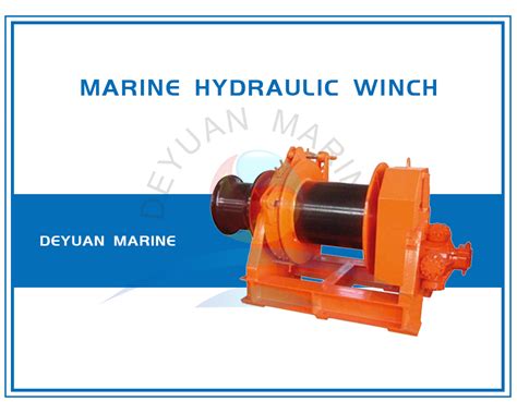 Marine Hydraulic Single Drum Anchor Winch With Warping Drum Single Drum Anchor Winch And