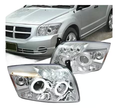 Dodge Caliber 2007 2012 Juego Faros Con Ojo De Angel Claro Meses