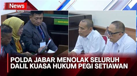 Pengacara Pegi Tanggapi Jawaban Termohon Polda Jabar Breaking News 02