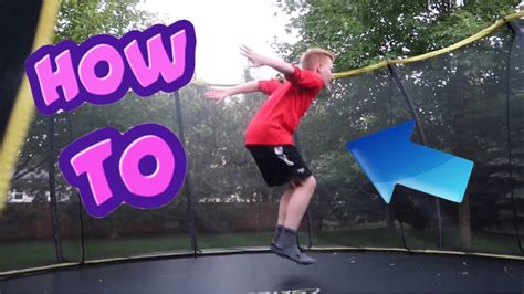 How To Backflip On A Trampoline Youtube