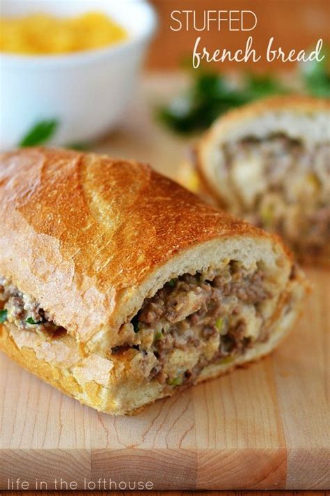 Stuffed Beef Cheese And Peppers French Bread